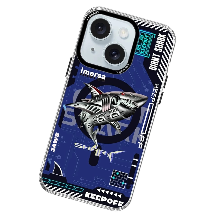 BFS  iPhone 15 DNA Magsafe Kapak - Men Eating Shark