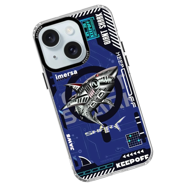 BFS  iPhone 15 DNA Magsafe Kapak - Men Eating Shark