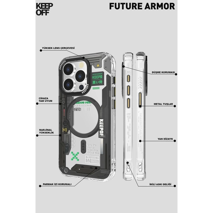 BFS  iPhone 15 Future Armor Magsafe Kapak - No1 Machine