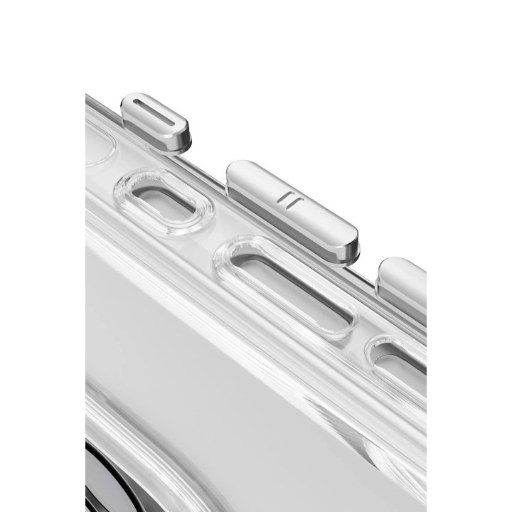 BFS  iPhone 15 Gleam PC Sert Magsafe Kılıf - Şeffaf