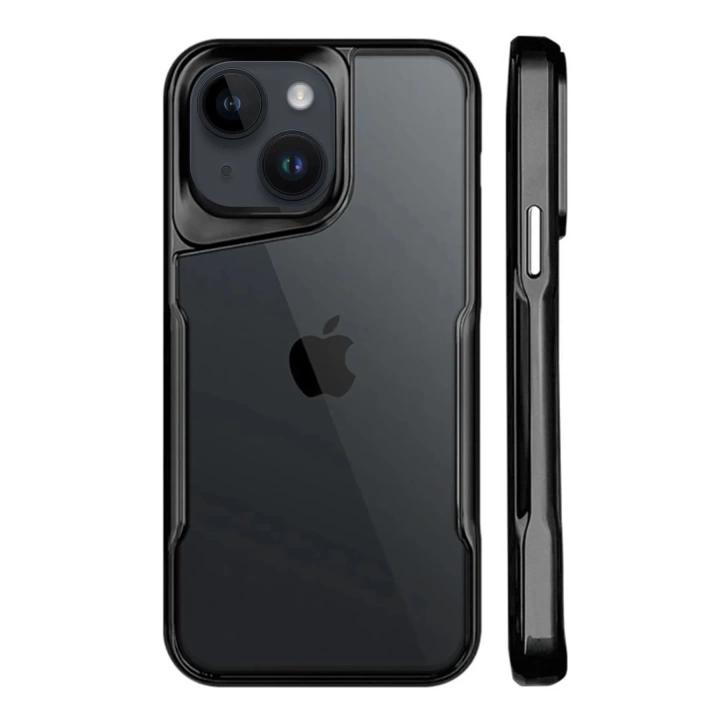 BFS  iPhone 15 Kılıf Boyi Silikon Kapak - Siyah