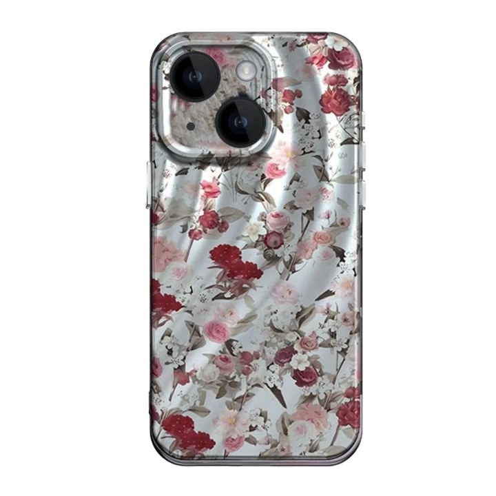 BFS  iPhone 15 Kılıf Crew Desenli Kapak - Çiçek