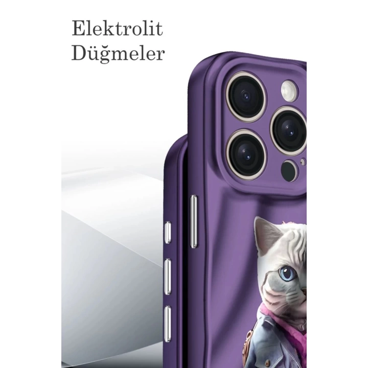 BFS  iPhone 15 Kılıf Crew Desenli Kapak - Çiçek