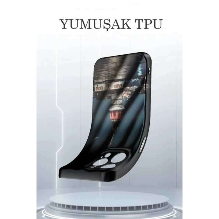 BFS iPhone 15 Kılıf Crew Desenli Kapak - Galata Kulesi