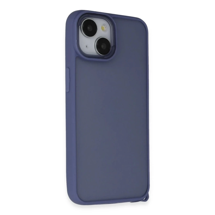 BFS  iPhone 15 Kılıf Elegant Kapak - Açık Mavi