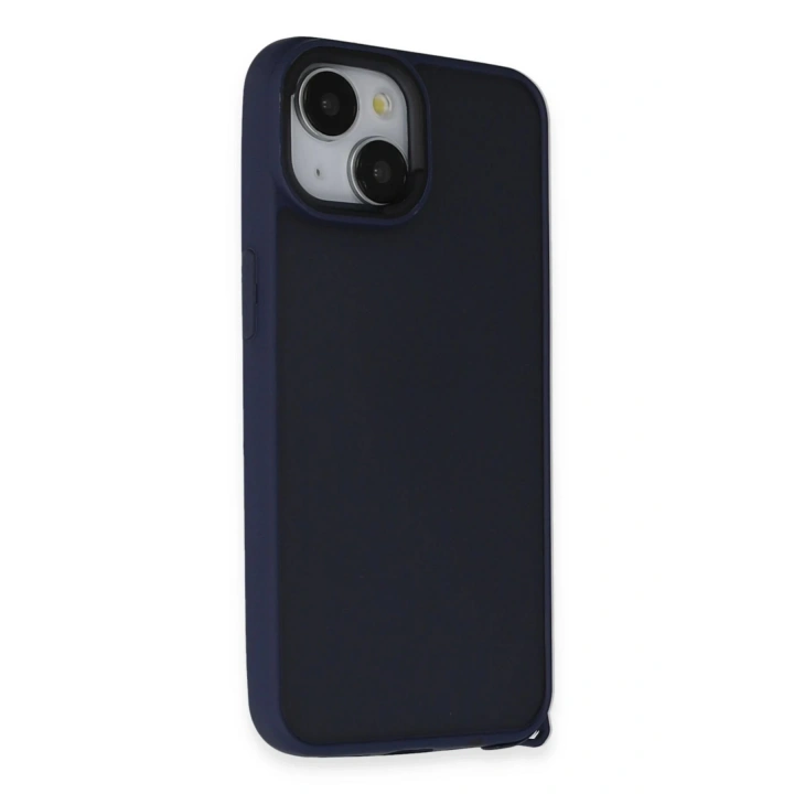 BFS iPhone 15 Kılıf Elegant Kapak - Lacivert