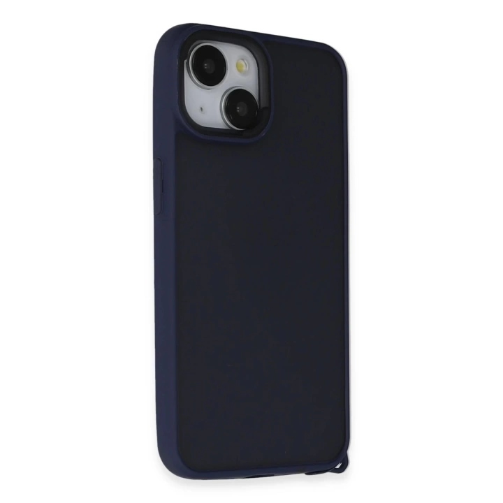 BFS  iPhone 15 Kılıf Elegant Kapak - Lacivert