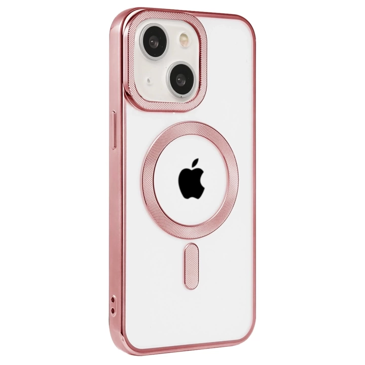 BFS  iPhone 15 Kılıf Kronos Magsafe Kapak - Rose Gold