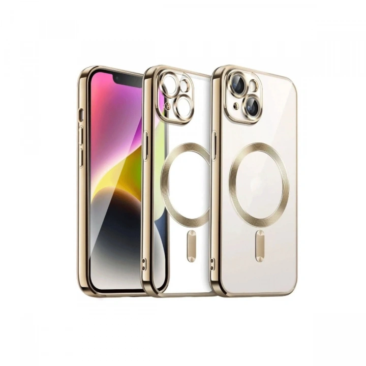 BFS  iPhone 15 Kılıf Kross Magneticsafe Kapak - Gold