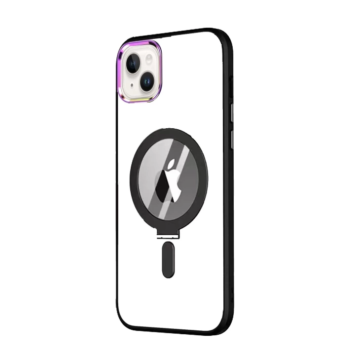 BFS  iPhone 15 Kılıf  Magneticsafe Standlı Kapak - Siyah