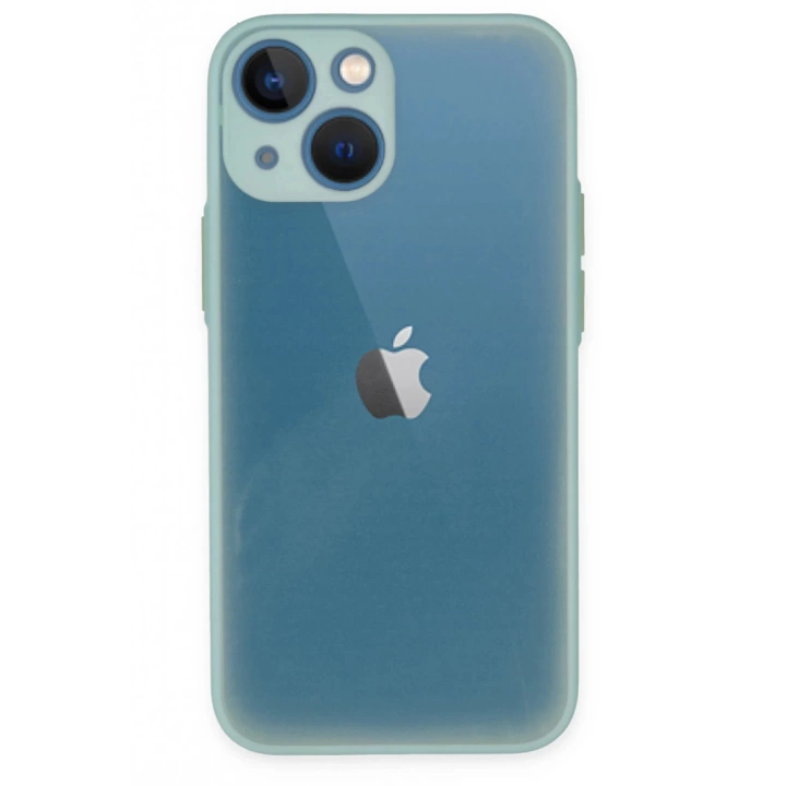 BFS  iPhone 15 Kılıf Montreal Silikon Kapak - Açık Yeşil