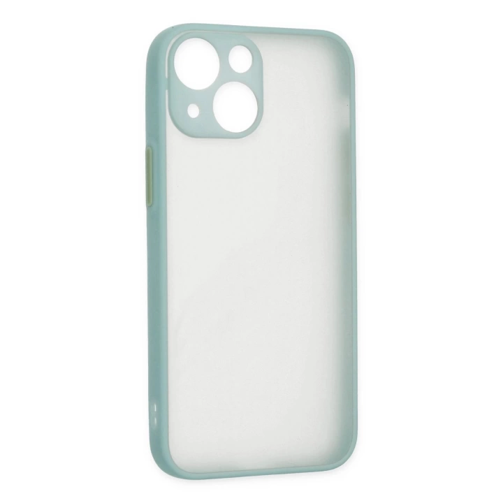 BFS  iPhone 15 Kılıf Montreal Silikon Kapak - Açık Yeşil