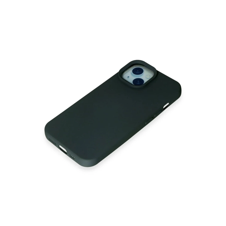 BFS  iPhone 15 Kılıf Nano içi Kadife Silikon - Koyu Yeşil