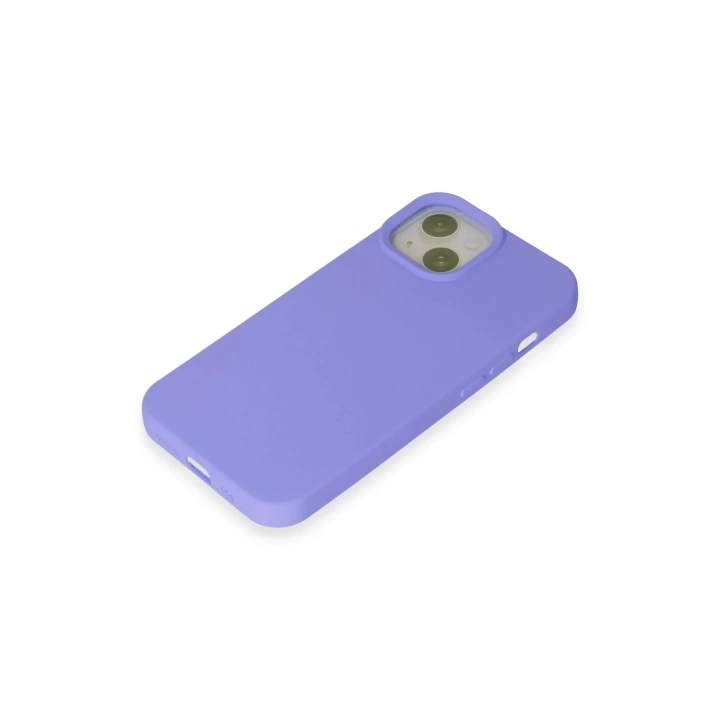 BFS  iPhone 15 Kılıf Nano içi Kadife Silikon - Lila