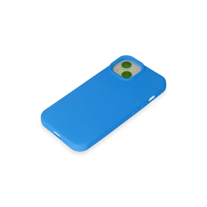 BFS  iPhone 15 Kılıf Nano içi Kadife Silikon - Mavi