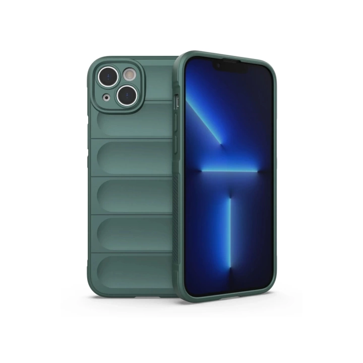 BFS  iPhone 15 Kılıf Optimum Silikon - Koyu Yeşil