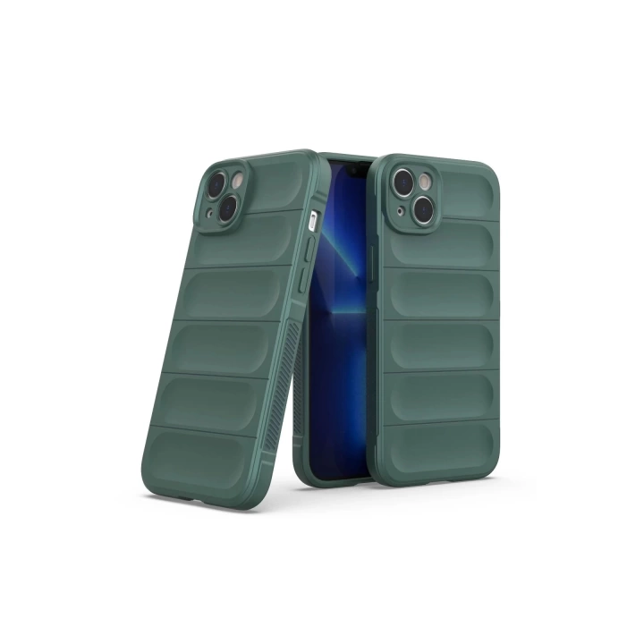 BFS  iPhone 15 Kılıf Optimum Silikon - Koyu Yeşil