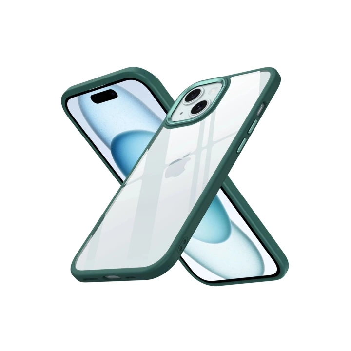 BFS  iPhone 15 Kılıf Power Silikon - Koyu Yeşil