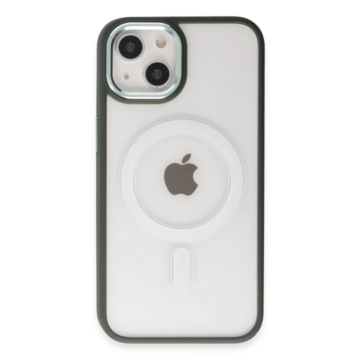 BFS  iPhone 15 Kılıf Room Magneticsafe Silikon - Köknar Yeşili