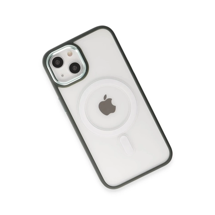 BFS  iPhone 15 Kılıf Room Magneticsafe Silikon - Köknar Yeşili
