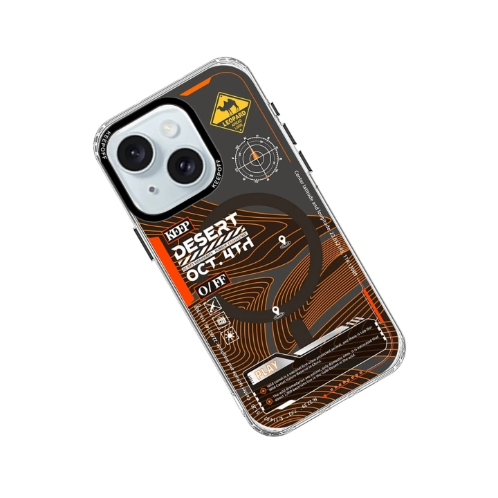 BFS  iPhone 15 Map Magsafe Kapak - Desert
