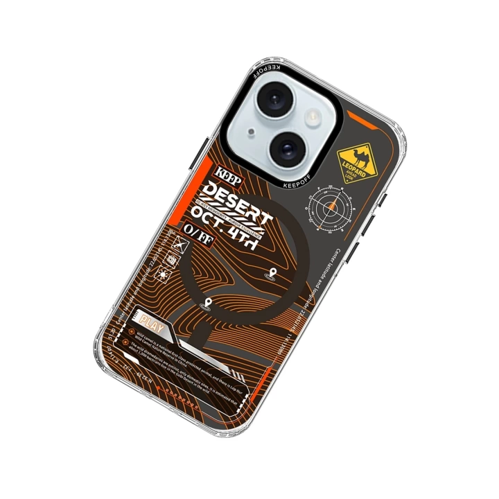 BFS  iPhone 15 Map Magsafe Kapak - Desert