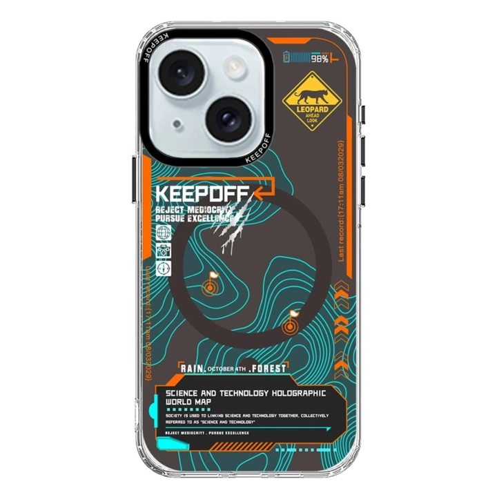 BFS  iPhone 15 Map Magsafe Kapak - Jungle