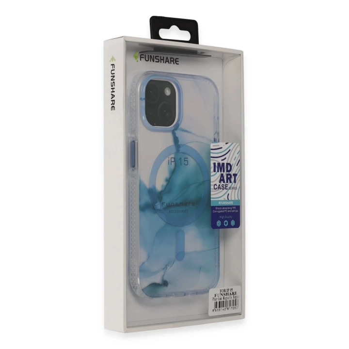 BFS  iPhone 15 Phantom Magsafe Kapak - Mavi