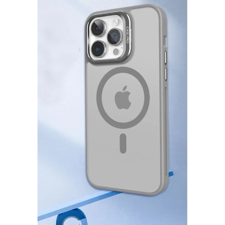 BFS  iPhone 15 Plus Flet Lens Magsafe Kapak - Turuncu