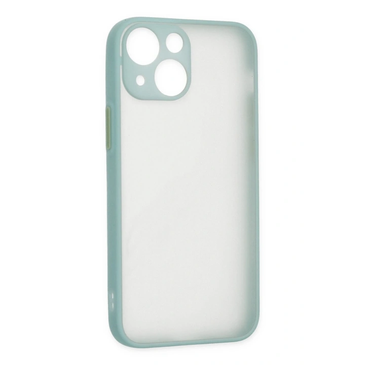 BFS  iPhone 15 Plus Kılıf Montreal Silikon Kapak - Açık Yeşil