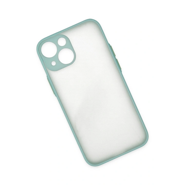 BFS  iPhone 15 Plus Kılıf Montreal Silikon Kapak - Açık Yeşil