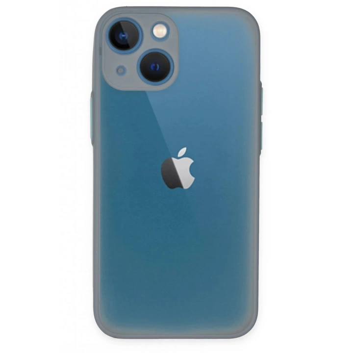 BFS  iPhone 15 Plus Kılıf Montreal Silikon Kapak - Gri