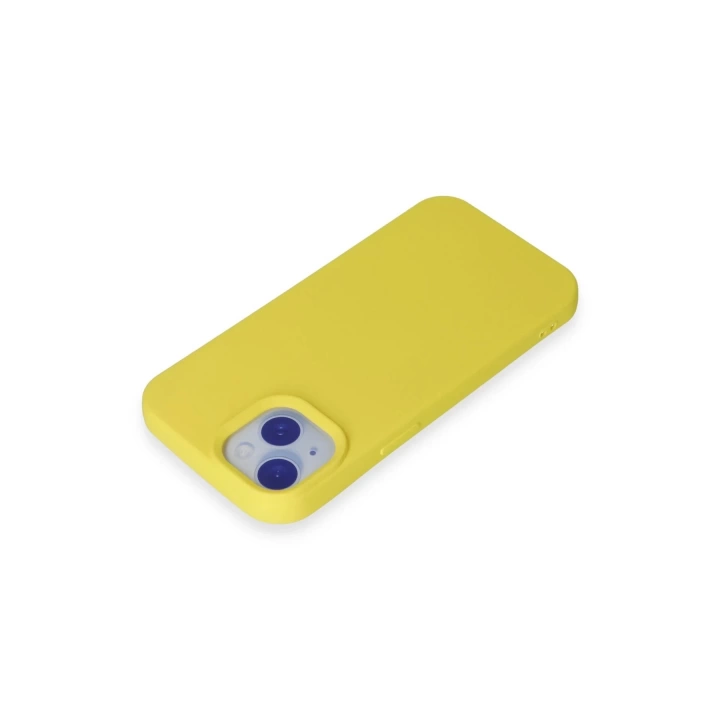 BFS  iPhone 15 Plus Kılıf Nano içi Kadife Silikon - Sarı