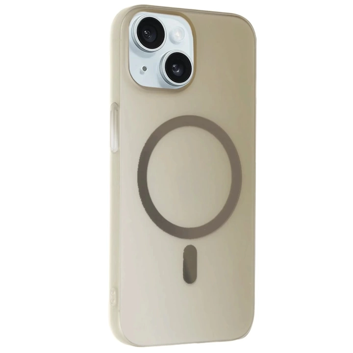 BFS  iPhone 15 Plus Tuna PC Slim Magsafe Kapak - Titan Gri