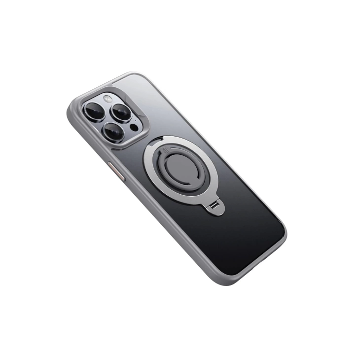 BFS  iPhone 15 Pro Avatar 360 Dönen Magsafe Kapak - Titan Gri