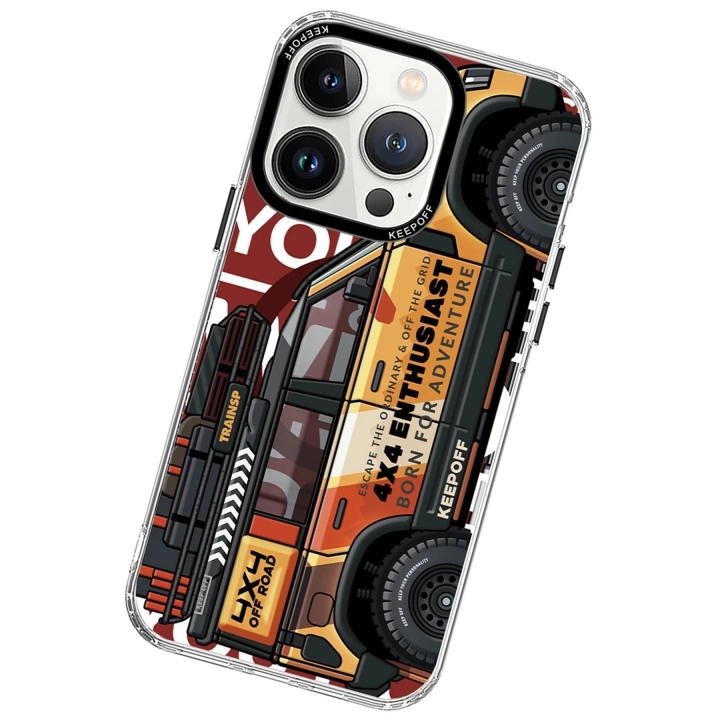 BFS  iPhone 15 Pro Cross Country Travel Magsafe Kapak - Desert