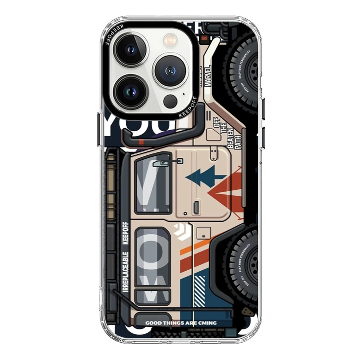 BFS  iPhone 15 Pro Cross Country Travel Magsafe Kapak - Jungle
