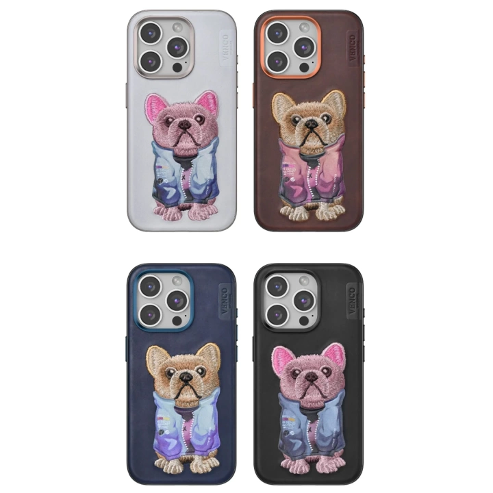 BFS  iPhone 15 Pro Cute Desenli Kapak - Lacivert