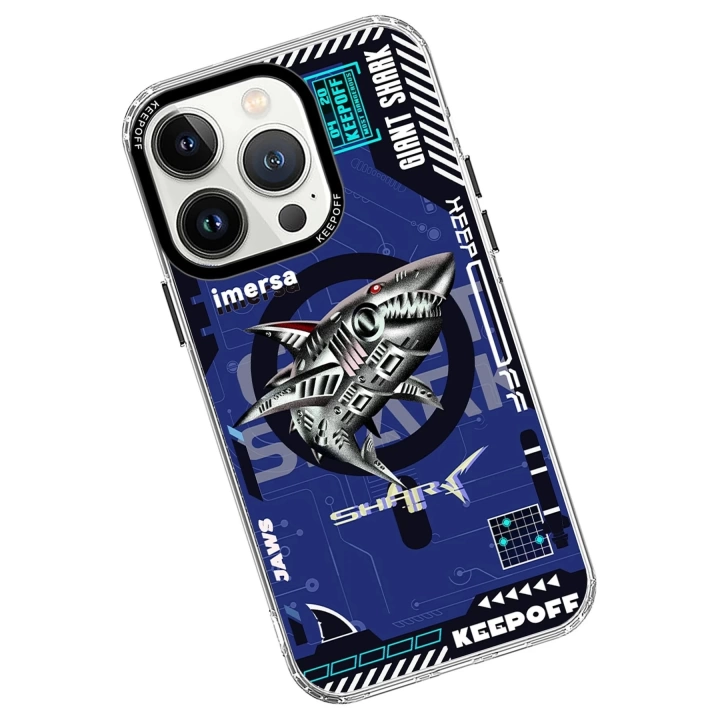 BFS  iPhone 15 Pro DNA Magsafe Kapak - Men Eating Shark