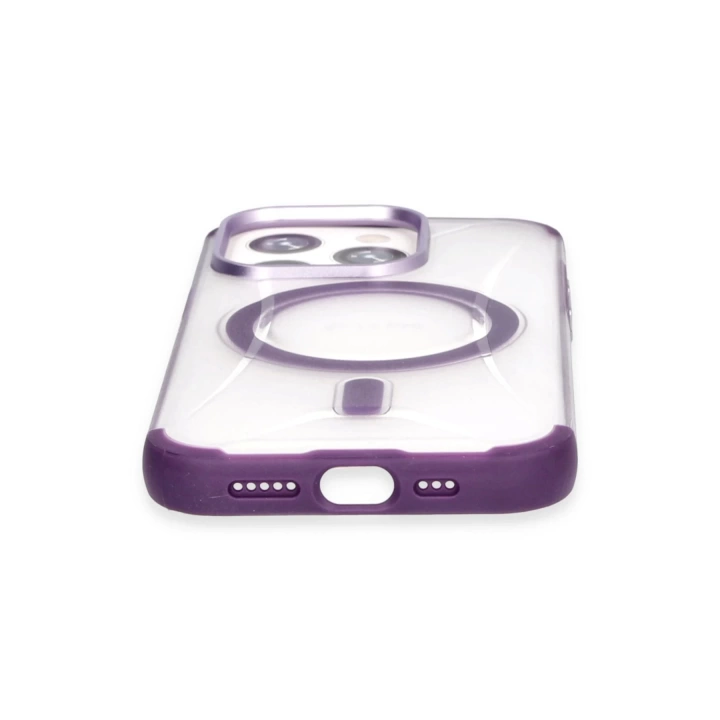 BFS  iPhone 15 Pro Hilton Magsafe Kapak - Derin Mor