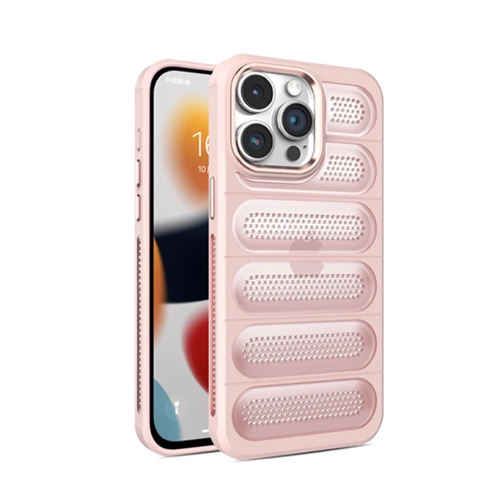 BFS  iPhone 15 Pro Kılıf Airmax Silikon Kapak - Pembe