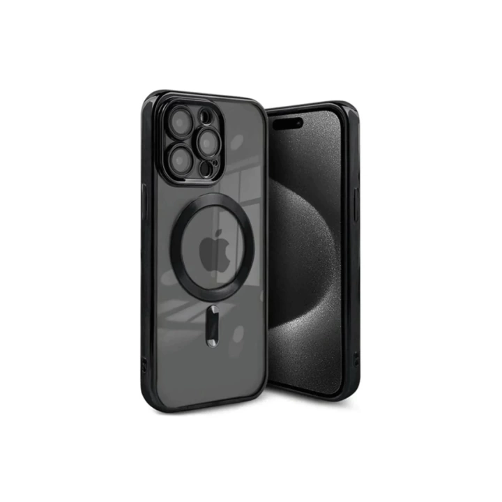 BFS  iPhone 15 Pro Kılıf Kross Magneticsafe Kapak - Siyah