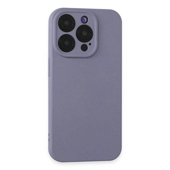 BFS  iPhone 15 Pro Kılıf Nano içi Kadife Silikon - Lila
