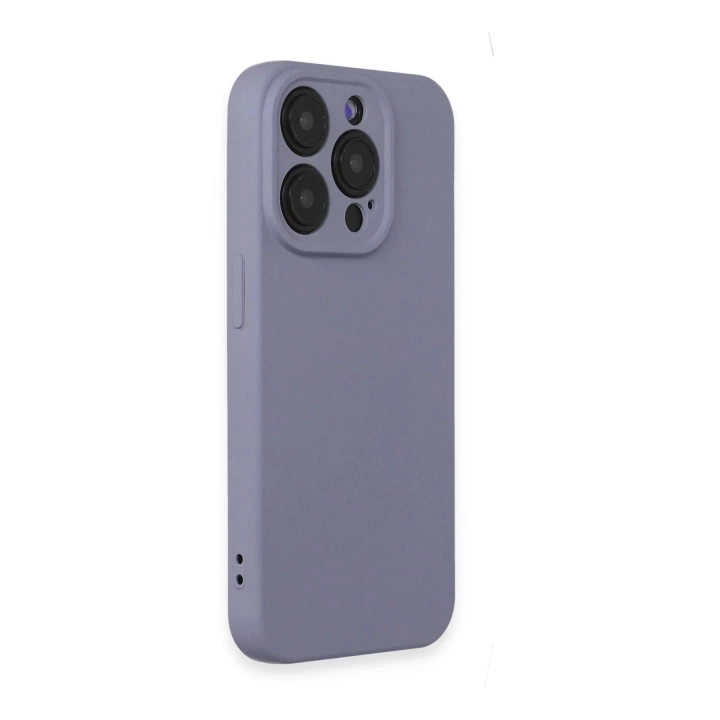 BFS  iPhone 15 Pro Kılıf Nano içi Kadife Silikon - Lila