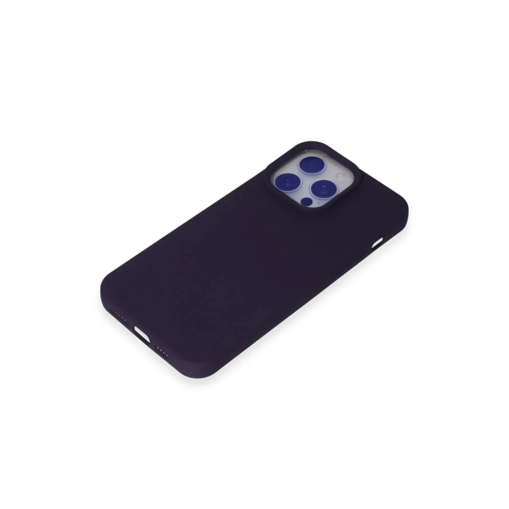 BFS  iPhone 15 Pro Kılıf Nano içi Kadife Silikon - Mor