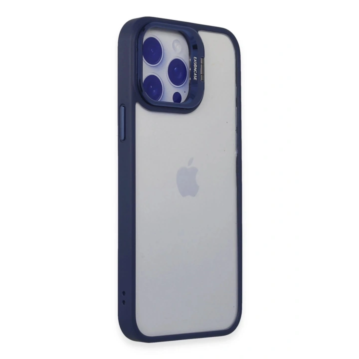 BFS iPhone 15 Pro Kılıf Roblox Lens Standlı Kapak - Lacivert