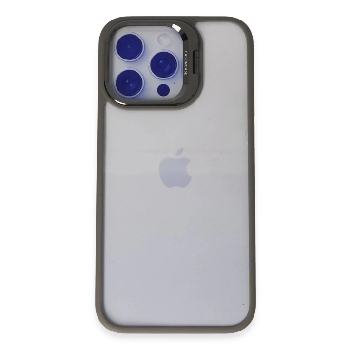 BFS  iPhone 15 Pro Kılıf Roblox Lens Standlı Kapak - Titan Gri