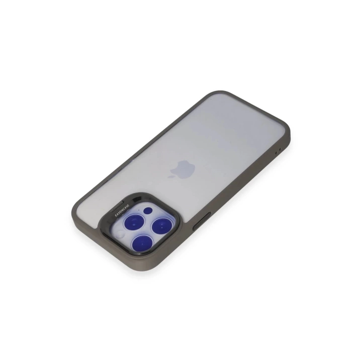 BFS  iPhone 15 Pro Kılıf Roblox Lens Standlı Kapak - Titan Gri