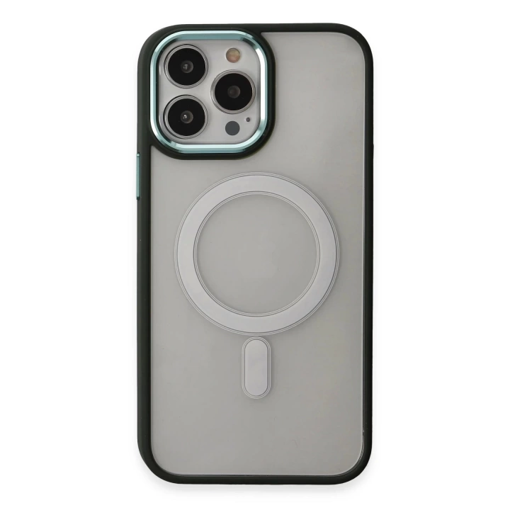 BFS  iPhone 15 Pro Kılıf Room Magneticsafe Silikon - Köknar Yeşili