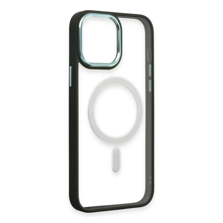 BFS  iPhone 15 Pro Kılıf Room Magneticsafe Silikon - Köknar Yeşili